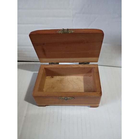 Benson Wild Animal Farm Hudson NJ Souvenir Wooden Trinket Box No Latch - Picture 1 of 8